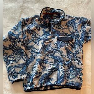 Blue fish Patagonia fleece